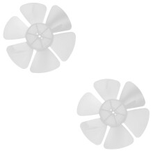 Pedestal Fan Replacement Blade Transparent 6Leaf Design Easy Installation Quiet Standing Fan