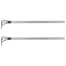 2St Rvs Paddenstoelen Tool Set Met Compacte Hark Voor En Buiten