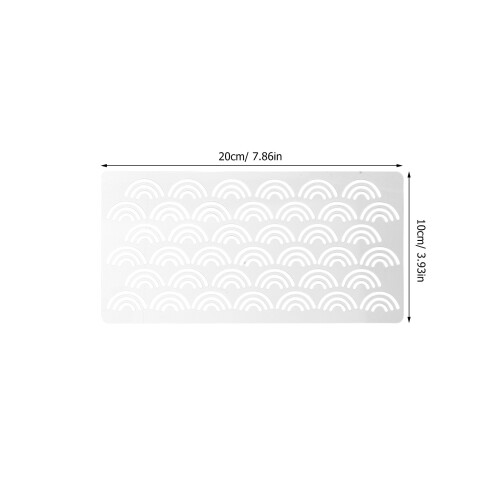 4Pcs High Precision Acrylic Quilting Ruler Set with Geometric Patterns 1