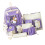 5pcs Cute Purple School Backpack Set - Includes Bags & Pencil Case 1