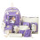 5pcs Cute Purple School Backpack Set - Includes Bags & Pencil Case 2