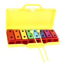 Kinder-8-Ton-Xylophon Buntes Pädagogisches Glockenspiel mit 2 Schlägeln