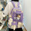 5pcs Cute Purple School Backpack Set - Includes Bags & Pencil Case 7