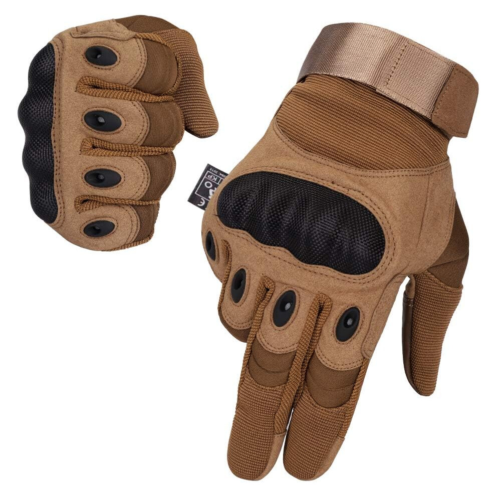Highly Breathable Tactical Gloves, Impact Protection Combat Sports Gear With Adjustable Wrist For Climbing, Camping, And Hunting 9128293604673