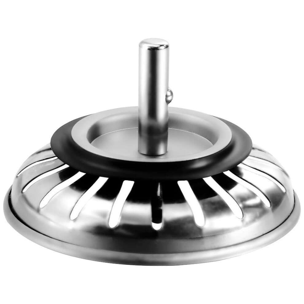 Durable Kitchen Sink Strainer, Stainless Steel Construction Replacement Basket, Prevents Clogging By Catching Leftover Food For Kitchen Sink Area (1 9169997988164