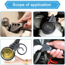Strap Wrench for Universal Oil Filter, High Quality Rubber Material Adjustable Spanner No-slip Grip, Wear-resistant Tool for Narrow Covers and Oil