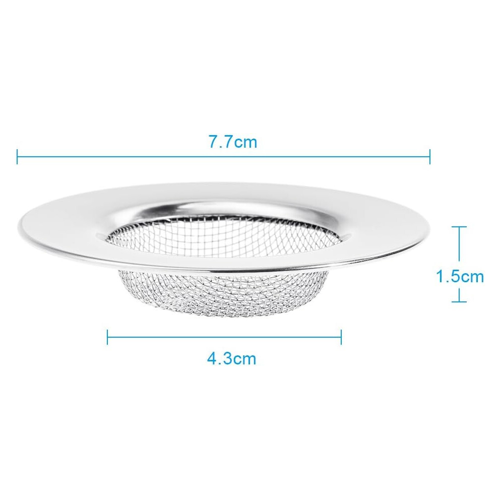 Stainless Steel Drain Cover For Wide Rim Sinks, Anti Clogging Mesh Sink Strainer With Quick Drainage, Micro-Perforation Dim Holes For Optimal Flow, 9169997988157