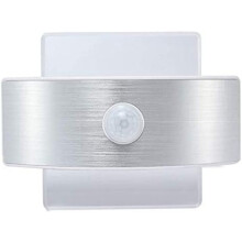 Applique murale sans fil facile à installer, design moderne, 14 LED à lumière chaude pour placards et toilettes, rechargeable, double capteur