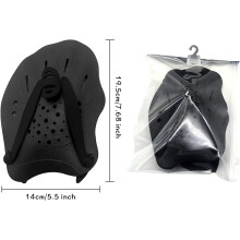 Plaquettes de natation, design antidérapant avec revêtement givré pour une meilleure prise en main, sangles réglables pour un ajustement optimal,