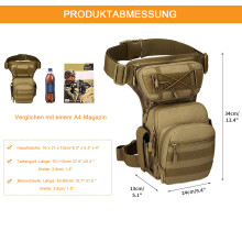 Mehrzweck-Werkzeugtasche, robuste Konstruktion für Damen und Herren, taktische Outdoor-Sportarten, Nylon-Beintasche, ultraleicht und faltbar,