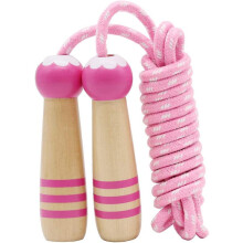 Jump Rope Kids And Adults, High-Quality Materials, Wooden Handle Skipping Rope Perfect Fitness Method, Non-Toxic Design Ergonomic Design, Promotes