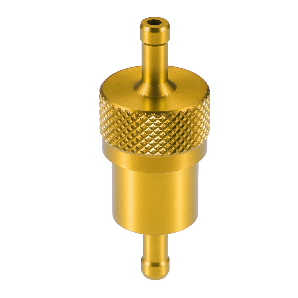 Gas Inline Fuel Filter Durable Aluminum For Motorcycle Utv Lawn Mower Dirt Bike Tone Gold 9347817057829