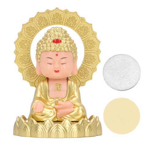 Solar Buddha Statue 129g 12x8.5x8.5 cm Plastic 2