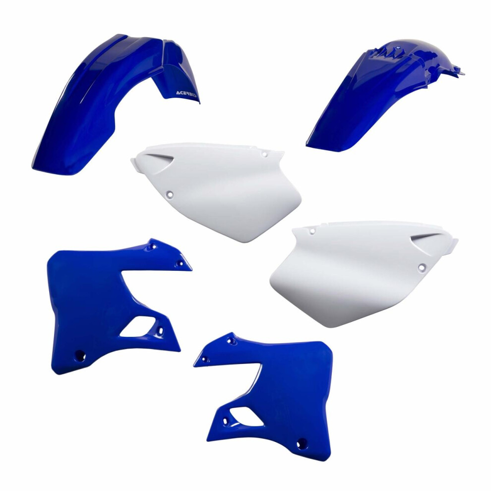 Acerbis Blue/White Standard Plastics Kit - Yamaha Yz 125/250 1996-1999, Wr 125/250 1996-99 - Oem '98 ()