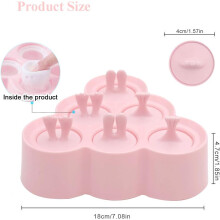 Creative Ice Pop Makers For Healthy Homemade Treats, Reusable Popsicle Molds In Lovely Shapes, Bpa Free Silicone Popsicle Maker For Toddlers And Kids