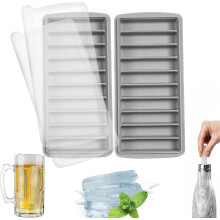 Flexibilné nepriľnavé misky na ľad, veľké štvorcové kocky ľadu pre výrobník ľadu na whisky, jednoduché uvoľňovanie ľadu,