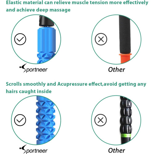 Επαγγελματικό Muscle Roller Stick για βαθύ μασάζ ιστών, στοχευμένο φορητό εργαλείο μασάζ 2