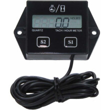 Engine Maintenance Master: Infallible Inductive Tach Hour Meter For Your Vehicle, Tracks Operating Hours And Rpm Gauge Meter For Accurate Maintenance