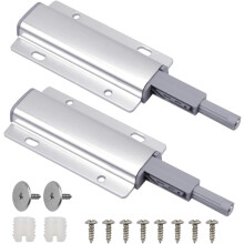 Stijlvol magnetisch druksluitingssysteem, kastdeurbeslag om te openen met een druk op de knop voor moeiteloze toegang, frame van aluminiumlegering