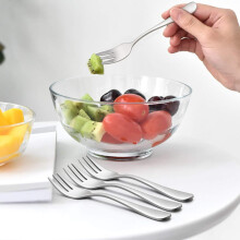 Dessertgabeln aus Edelstahl, ideal zum Genießen süßer Leckereien, schlichtes Design passt zu jedem Geschirr, ergonomisches Design sorgt für