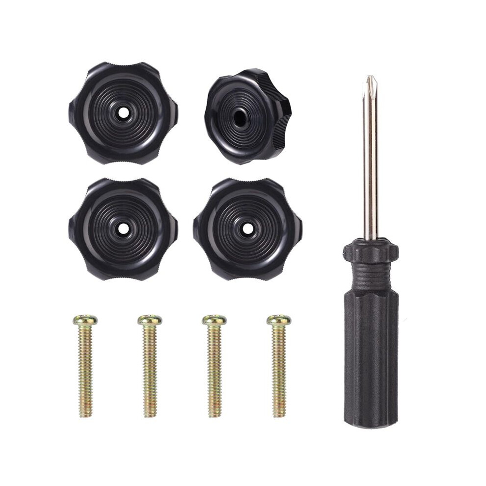 4 Pack Rv Window Knob & Vent Knob With Screwdriver, 1/2In Shaft 2-1/4In Diameter Trailer Replacement Easy Install 6032173123327