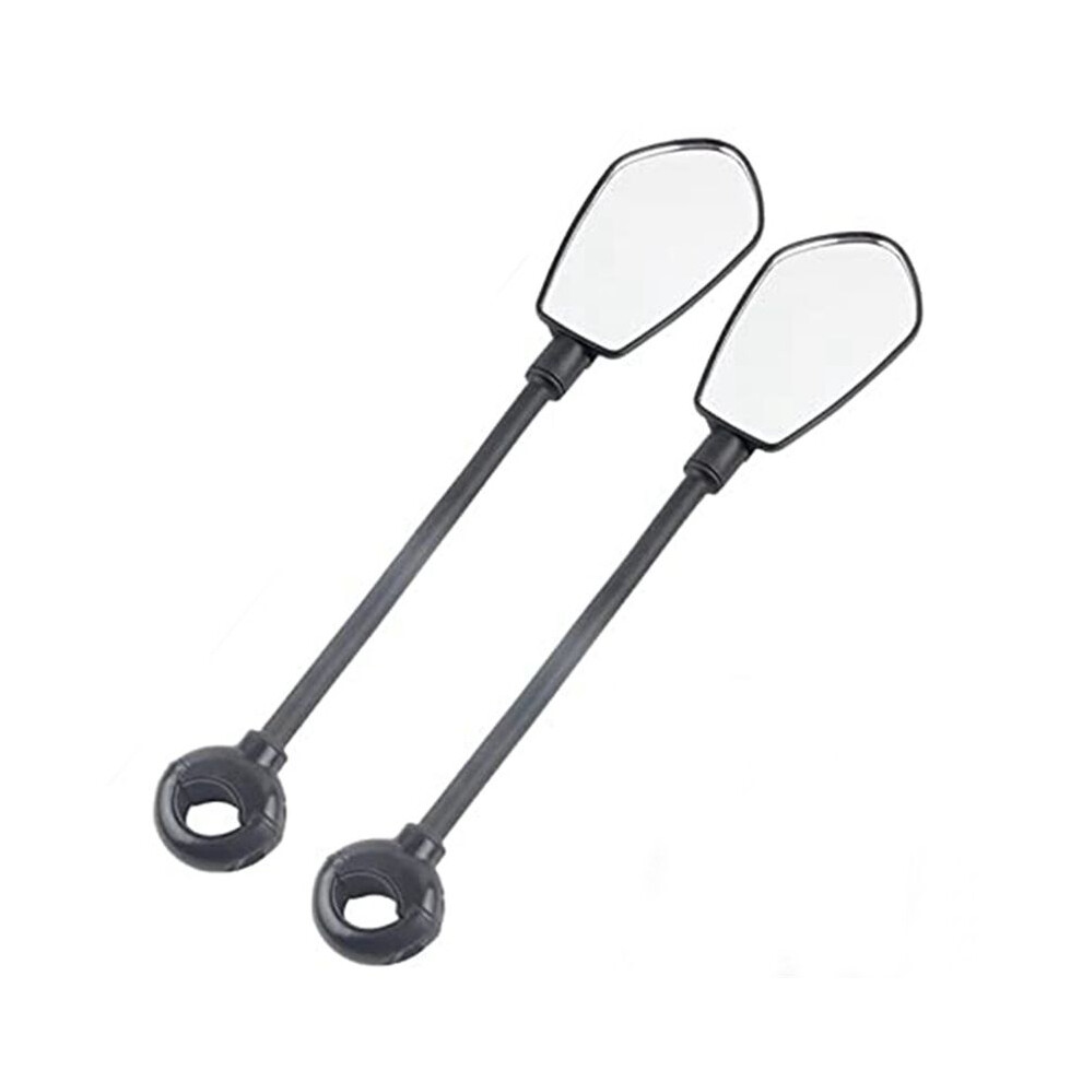 Bicycle Handlebar Rearview Mirror Adjustable Motorcycle Handlebar Mirror Road Bike Scooter Rearview Mirror (2Pcs) Light 6033983856245