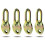 7100 Engine Lifting Bracket Set, 5,500 Lb Capacity Engine Lift Bracket Kit for Use with Load Levelers and Sling ,4 Pack 2