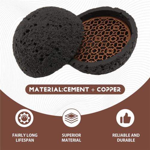 Bowl,Molecular Cuisine Creativity Imitate the Round Smoke Cup Black Tableware  the Fire Stone  Plate 1