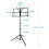 Portable Music Stand 2 in 1 Dual Use Folding Sheet 8