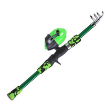 LEO 165CM Kids Fishing Rods Set Luya Telescopic Portable Comfortable Grip Fishing Rods Kit with Reel Ice Fishing Rod B