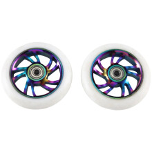 2 Stuks 110 mm Scooterwielen Vervangende Aluminium Slijtvaste PU-Stuntscooter-Onderdelen Kick-Scooteraccessoires