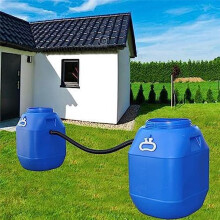 Conjunto de ConexãO de Topo de Chuva Incluindo 2 Soquetes de Mangueira e Mangueira de ConexãO de 50 cm, 25 mm com Porca de Bloqueio, para Barris de