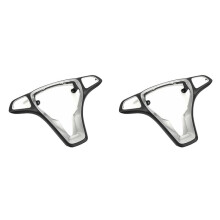 2X Car Steering Wheel Panel Cover for   W176 W246 W205 W213 W218 W117 W292 W166 W447 W156 X253 W448 Black