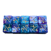 10 Pezzi Simbolo Dadi Doppi Colori Conteggio Matematica Insegnamento Aggiungi Sottrai Dadi Dadi Digitali Dadi Acrilico Strumento Didattico-B