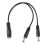 5.5x2.1mm 1 to 2 M/F  Power Splitter Cable for Security CCTV Camera 8