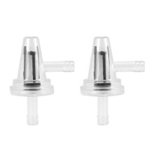 2X Motocykl Skuter śNieżNy Bezbarwny Gaz Inline KąT Prawy Filtr Paliwa 1/4 6 / 7Mm Rower