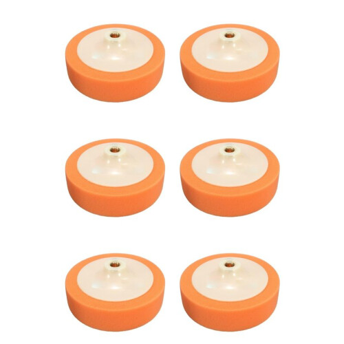 6pcs 150mm Car Polishing  Buffing Mop Pad Sponge for M14 Thread