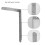 125x75mm L Shape Stainless Steel Shelf Corner Brac 8