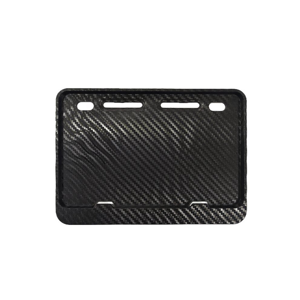 Universal Motorcycle License Plate Protection Frames Holders For Motorcycle Front & Rear Plates Carbon Fiber 6032593279000