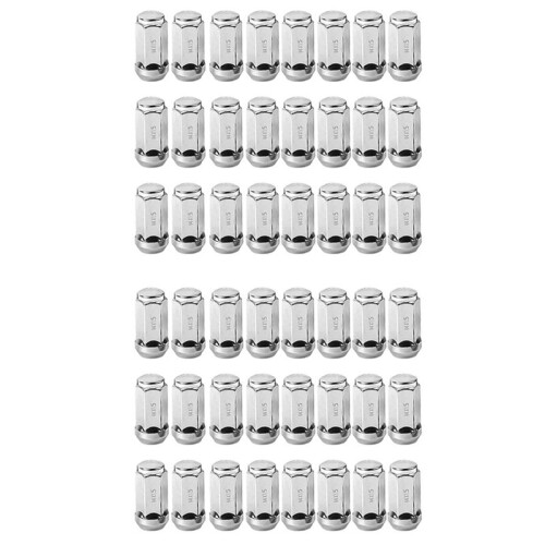 48Pcs Car Lug Nuts M14X1.5 Thread Cone  Car Wheel Nuts for  Silverado  1999-2019