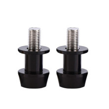 8Pcs M6 X1.5 Motorcycle Cnc Swing Arm Sliders Spools Stand Screw for  Fz01 Fz03 Fz09 Fz10 Yzf R1 R3 R6(Black)