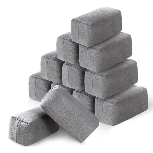 Suede Microfiber Applicator Pads for Detailed Car Waxing and Ceramic Coating 12Pack