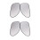 4Pcs Auto Auto Seitenscheibe Sonnenschutz Schwarz Silber Farbe 1