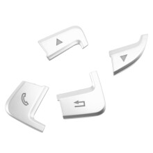 36Pcs Volante Cubiertas de Botones Adornos para GLC X253 2015 2016 Y Clase C W205 2014 2015 Plata ABS