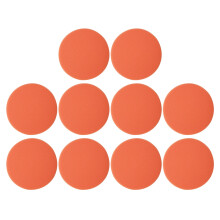 10X 6 Zoll 150mm Weiche Flache Schwamm Puffer Polierscheibe Kit für Auto Auto Polierer Farbe: Orange