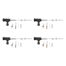4X Motorcycle Pompa Frizione Idraulica Pompa Freno Frizione M10X1.25mm Alluminio Nero