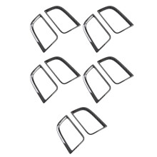 10X for  Pajero Sport 2020 Carbon Fiber ABS Car Air Conditioning Vent Outlet Cover Trim Car Styling