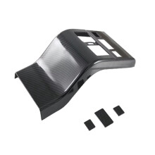Auto Carbon Fiber Rear Air Condition Vent Outlet Frame Anti-Kick Panel Cover Trim für Bz4X 2022 2023