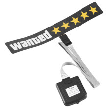 Voorruit Elektrische 5 Sterren Gezocht Auto LED Reflecterende Stickers Autoruit Sticker Glow Panel Decoratie Accessoires