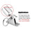 Bimini Top Deck Hinge with Quick Release Pin, Bimini Top Fitting Hardware 90 Deck Hinge, Installation Screws 5